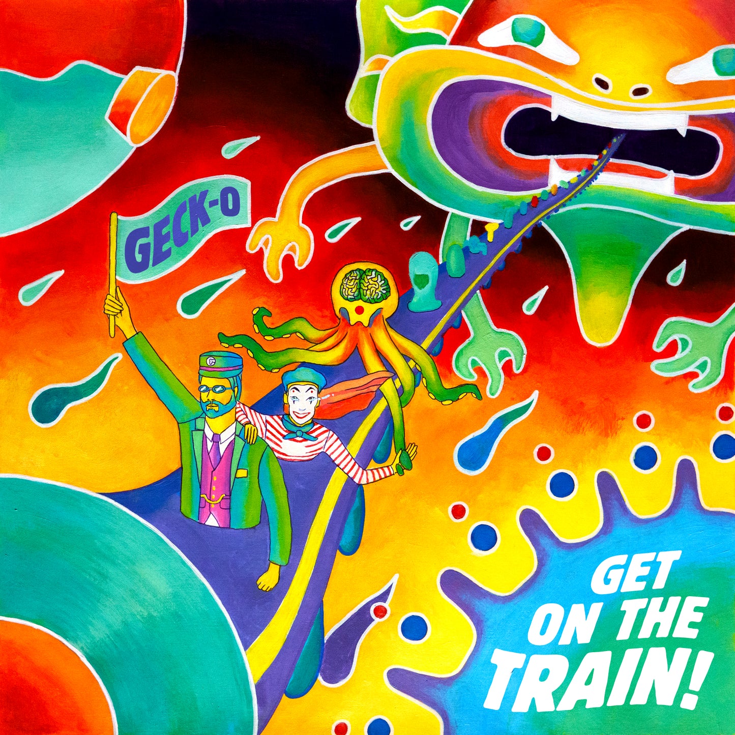 Geck-o – Get On The Train! (2×12″ vinyl album)