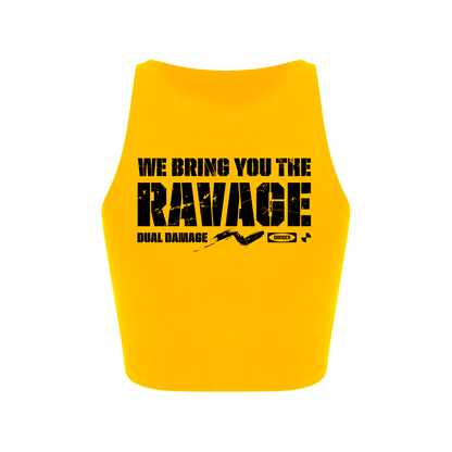 Dual Damage – Croptop [Geel]