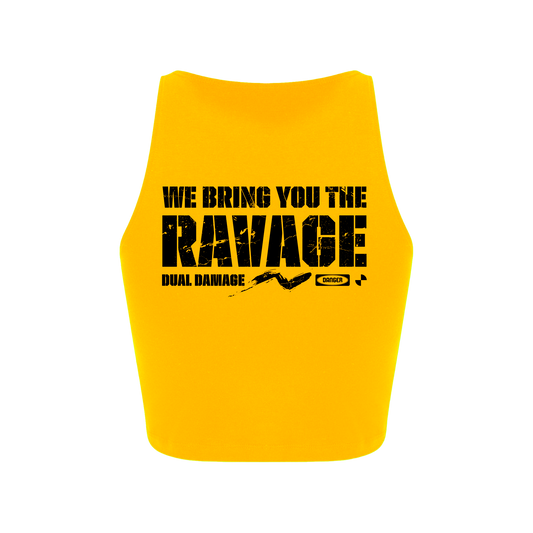 Dual Damage – Croptop [Geel]