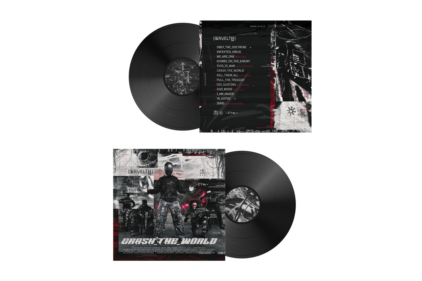 KRUELTY - CRASH_THE_WORLD EXCLUSIVE DOUBLE VINYL